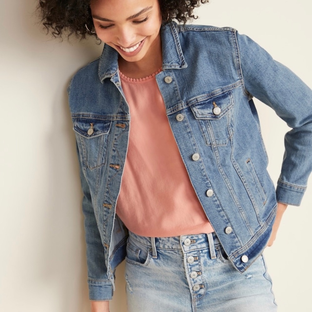 NWOT Old Navy Blue Denim Classic Jean Jacket Sz XS